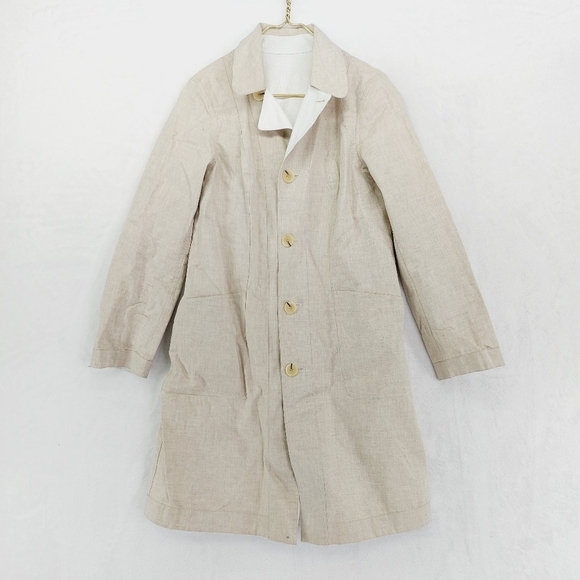 Worth Jackets & Coats Worth New York Reversible Cream White Button